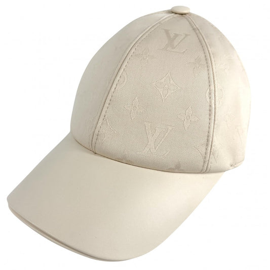LOUIS VUITTON ルイヴィトン キャップ モノグラム LV ファースト ベースボールキャップ ファッションアイテム 60サイズ 帽子 M7087M コットン シルク アイボリー シルバー金具 メンズ【中古品】