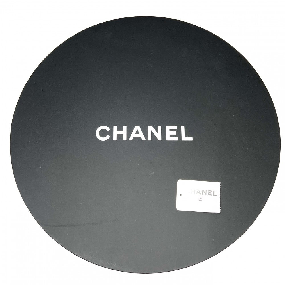 【開店SALE】 CHANEL シャネル ハット ココマーク ファッションアイテム 帽子 リボン ‎ ストロー ベージュ ブラック 黒 レディース【中古品】