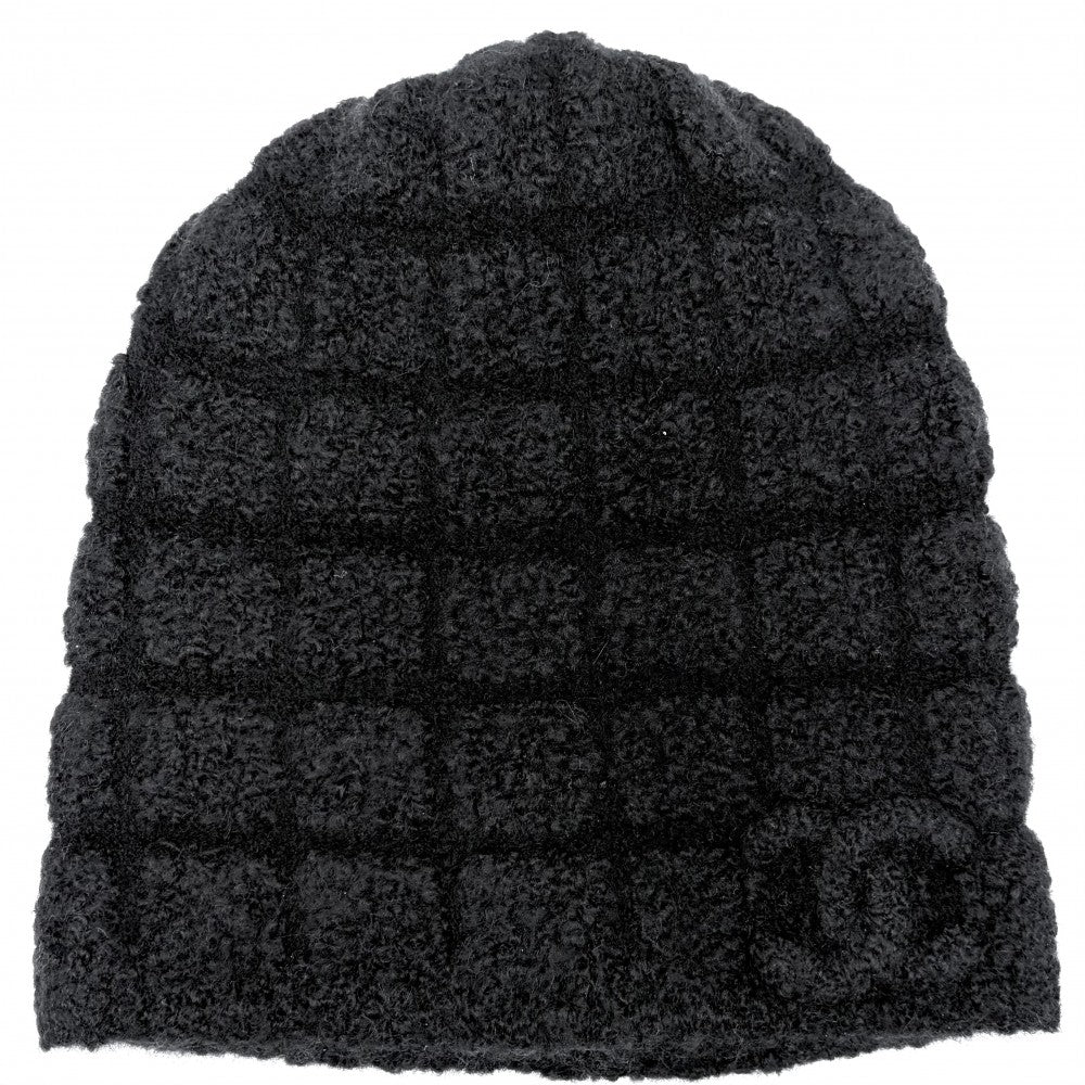 CHANEL シャネル ニットキャップ ココマーク ビーニー ニット帽 帽子 ファッションアイテム アパレル 秋 冬 カシミヤ シルク ポリアミド ブラック 黒 レディース【中古品】