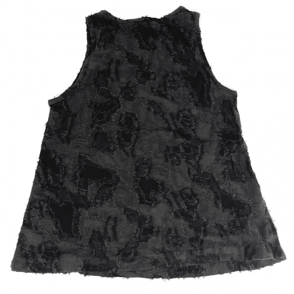 【開店SALE】 CHANEL シャネル タンクトップ ココマーク ノースリーブ アパレル 服 40 ブラック 黒 夏 コットン レーヨン レディース【中古品】