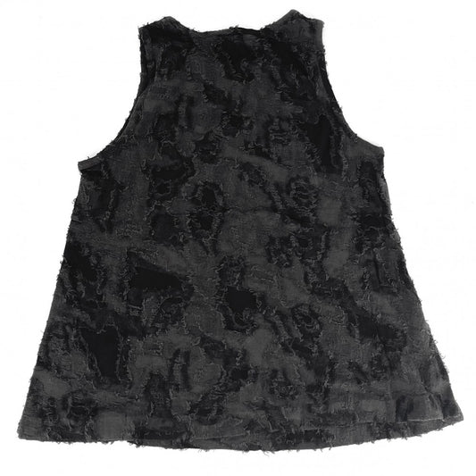 【開店SALE】 CHANEL シャネル タンクトップ ココマーク ノースリーブ アパレル 服 40 ブラック 黒 夏 コットン レーヨン レディース【中古品】