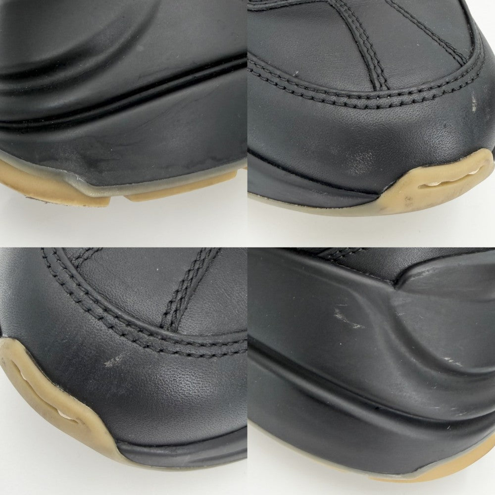 GUCCI グッチ スニーカー ライトン ローカット ファッションアイテム シューズ 6 1/2サイズ 靴 約25.5cm 523609 レザー ブラック 黒 メンズ【中古品】