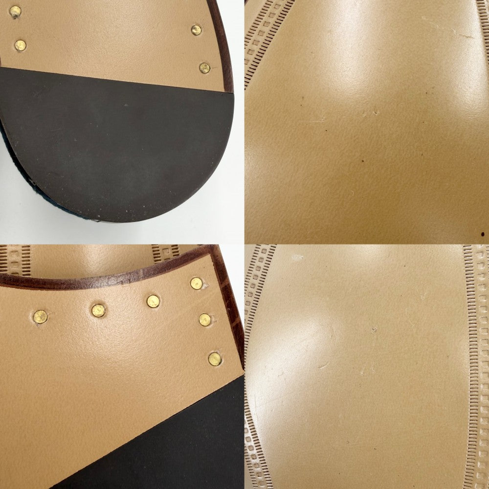 GUCCI グッチ ローファー ホースビット GGベルベット 6サイズ 約25cm 430088 ベロア ネイビー 紺 アンティークゴールド金具 メンズ【中古品】