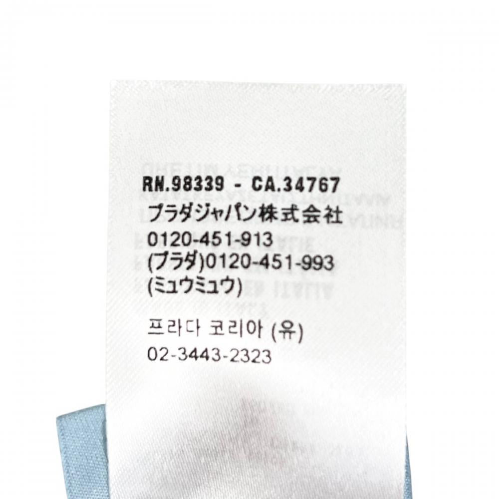 PRADA プラダ スカーフ シーズナルプリント ツイル 1FF008 シルク ピンク レディース 約55g【中古品】