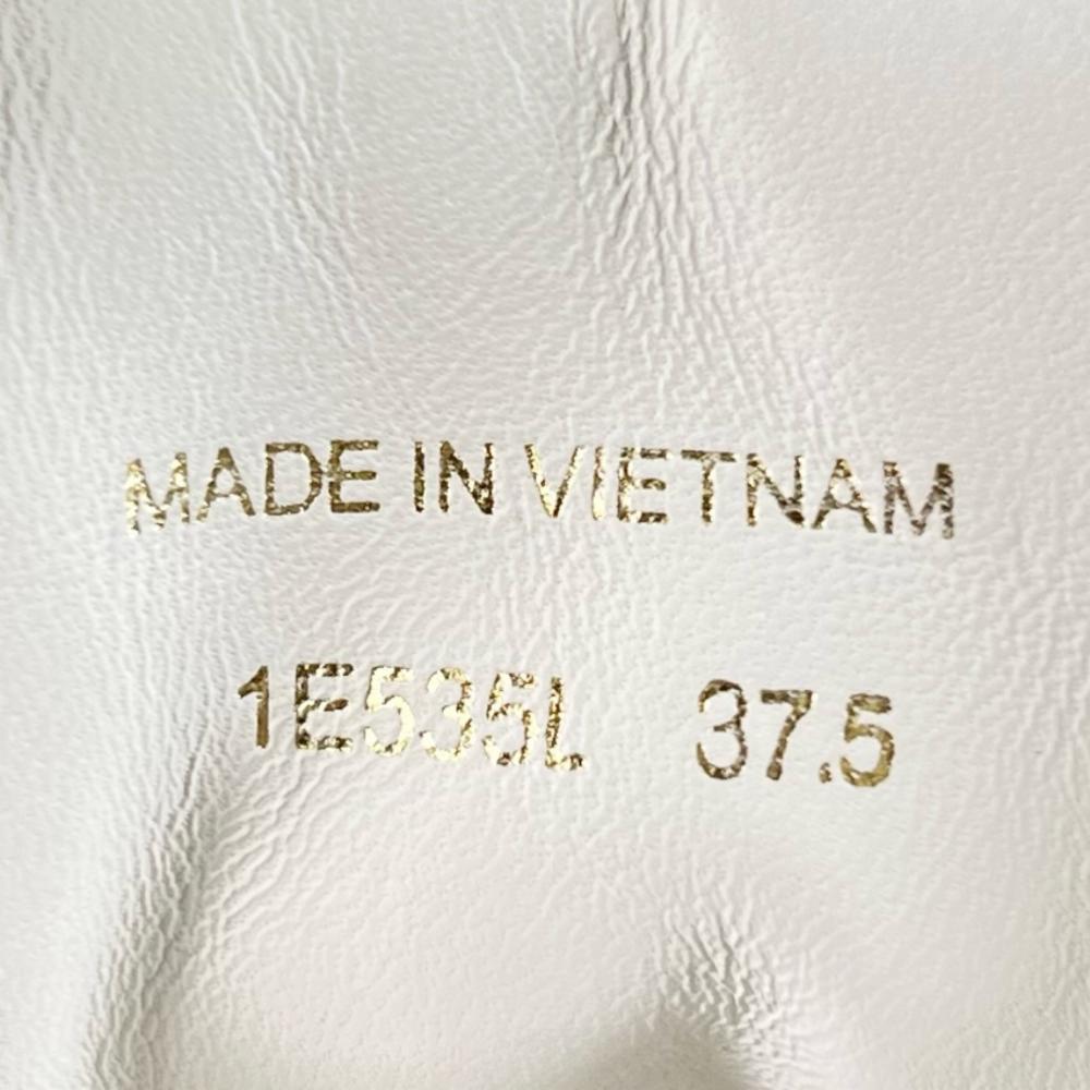 PRADA プラダ 靴 ダウンタウン ロゴ 1E535L キッドカーフレザー ホワイト 白 レディース 約775g【中古品】