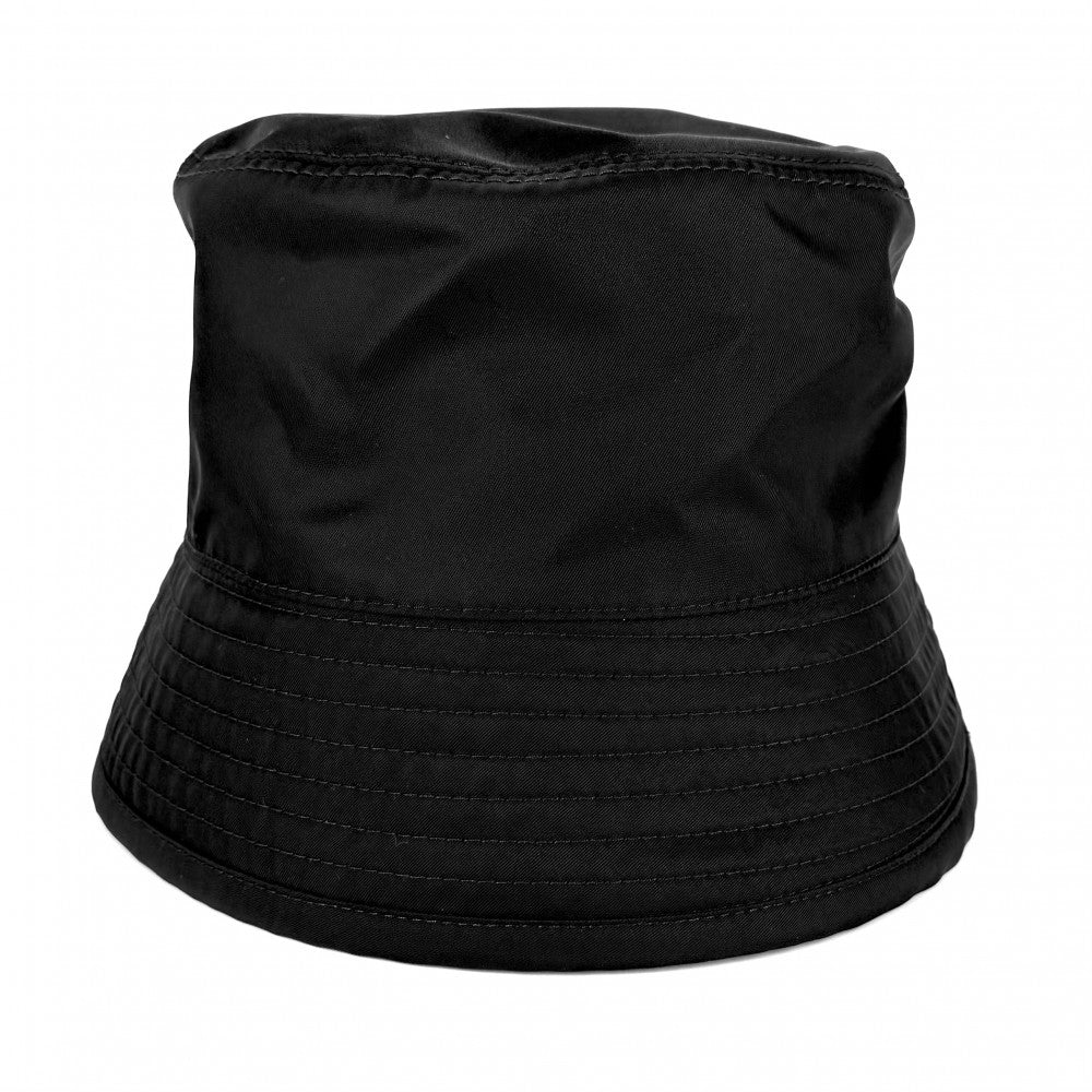 PRADA プラダ 帽子 Re-Nylon ファッションアイテム バケットハット トライアングルロゴ メンズ レディース Mサイズ 2HC137 ナイロン ブラック 黒 グリーン 緑 ユニセックス【中古品】