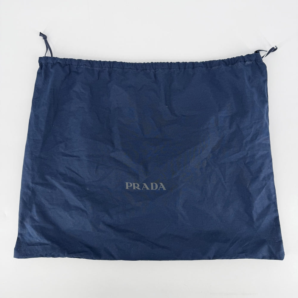 PRADA プラダ 帽子 Re-Nylon トライアングルロゴ ファッションアイテム バケットハット Lサイズ 2HC137 ナイロン ブラック 黒 ユニセックス【中古品】