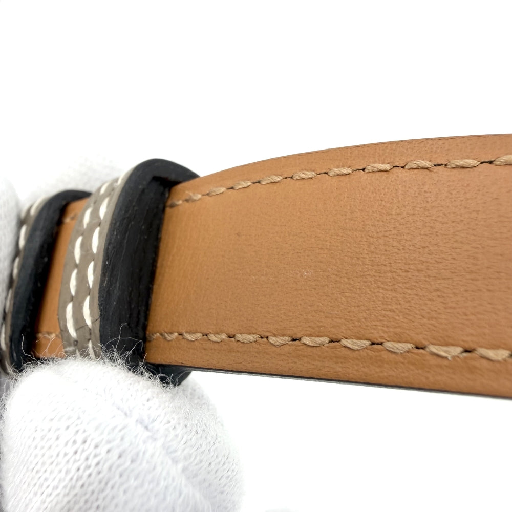 HERMES エルメス ベルト ケリーベルト18 小物 ファッションアイテム Z刻印 レザー エトゥープ シルバー金具 レディース 2021年【中古品】