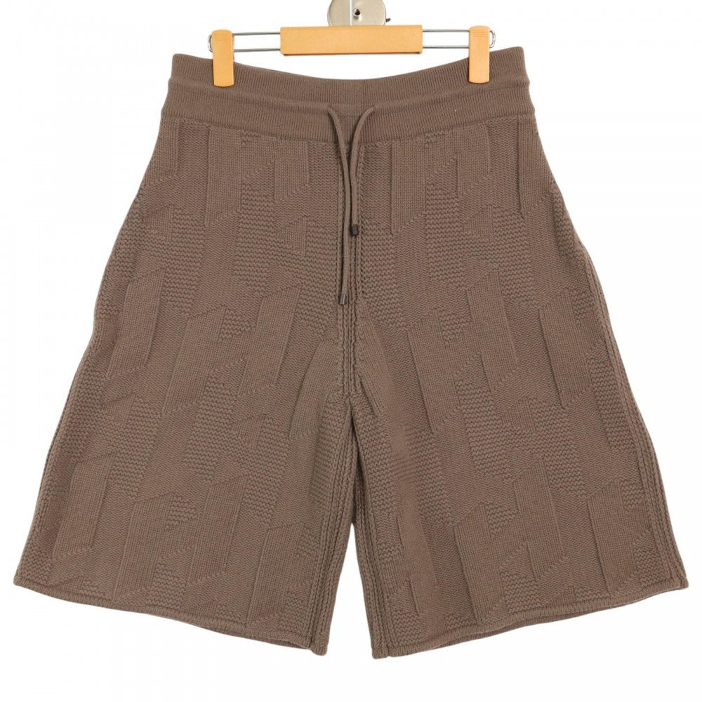 HERMES エルメス パンツ ニットハーフパンツ アパレル 服 ボトムス 38 ブラウン 茶 春 秋 ウール レディース【中古品】
