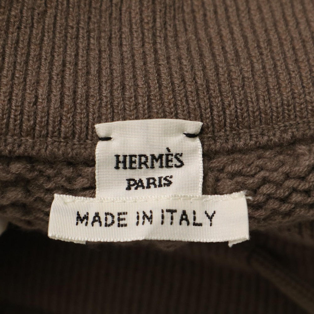 HERMES エルメス パンツ ニットハーフパンツ アパレル 服 ボトムス 38 ブラウン 茶 春 秋 ウール レディース【中古品】