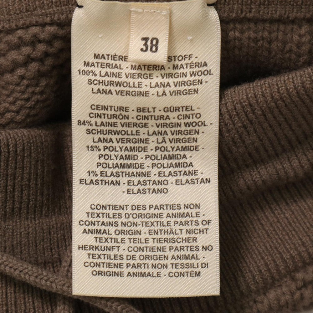 HERMES エルメス パンツ ニットハーフパンツ アパレル 服 ボトムス 38 ブラウン 茶 春 秋 ウール レディース【中古品】