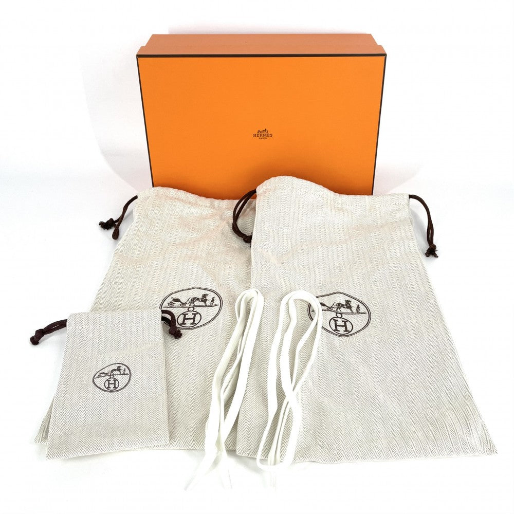 【開店SALE】 HERMES エルメス スニーカー デイ ケリー ローカット ムートン シューズ 靴 36サイズ 23cm レザー ブラック 黒 ホワイト 白 シルバー金具 レディース【中古品】
