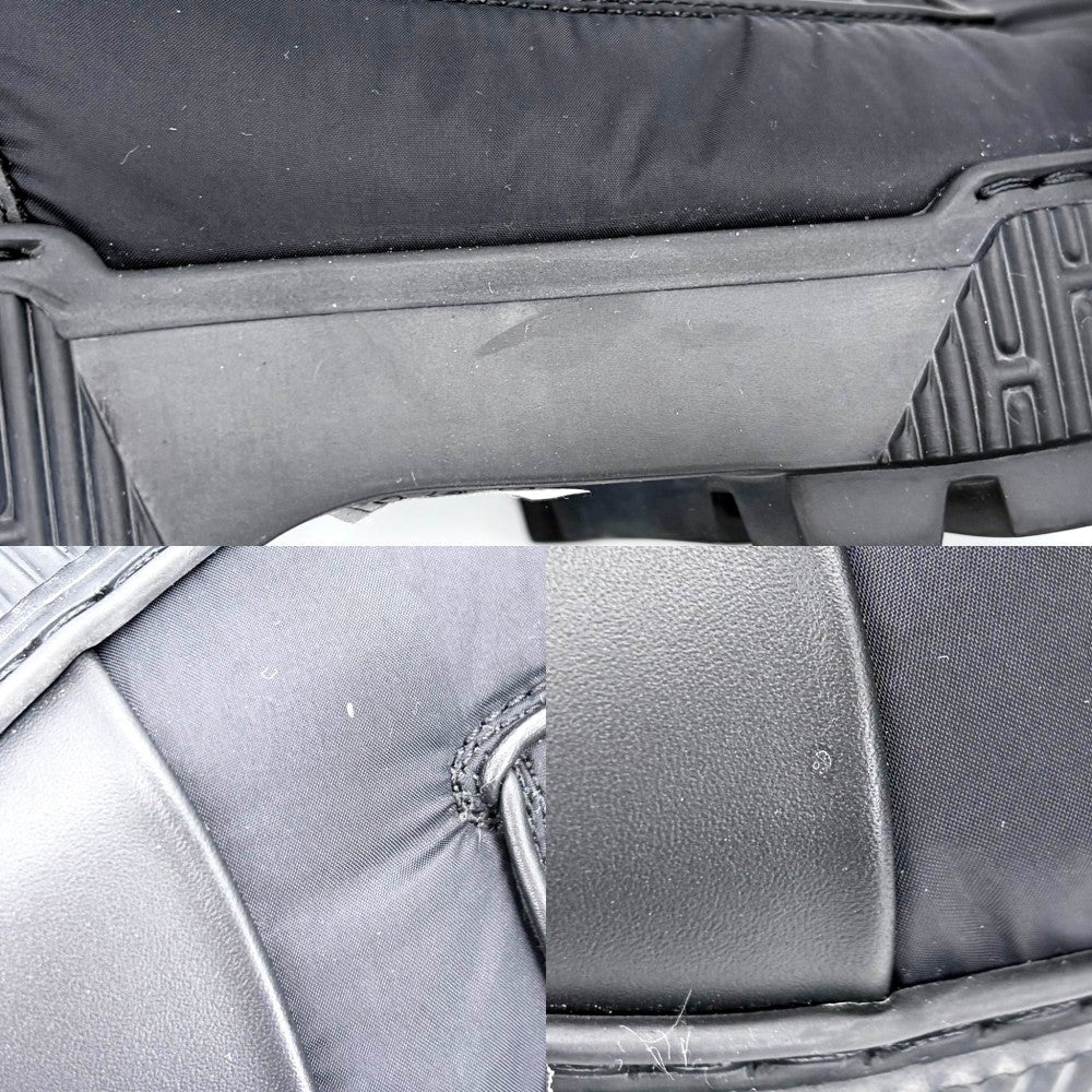 HERMES エルメス ブーツ フレッシュ ショートブーツ 靴 シューズ 41 1/2サイズ 約26.5cm 秋 冬 ナイロン レザー ブラック 黒 レディース【中古品】