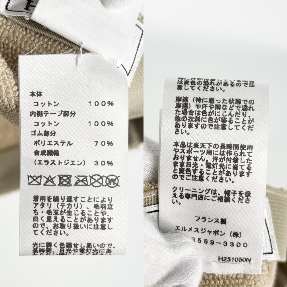 【開店SALE】 HERMES エルメス キャップ デイヴィス・ヨット ベースボールキャップ ファッションアイテム 帽子 コットン ベージュ レディース【中古品】