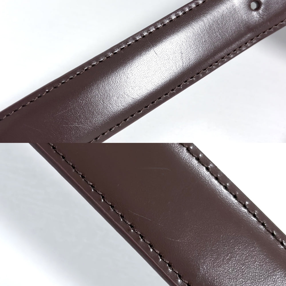 CELINE セリーヌ ベルト スモール トリオンフ ファッションアイテム レザー ブラウン 茶 ゴールド金具 レディース【中古品】