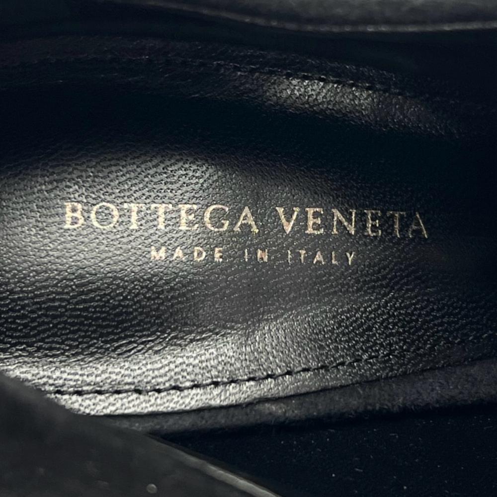 BOTTEGAVENETA ボッテガヴェネタ ブーツ ハイヒール サイズ37 スエード ブラック 黒 レディース 約1020g【中古品】