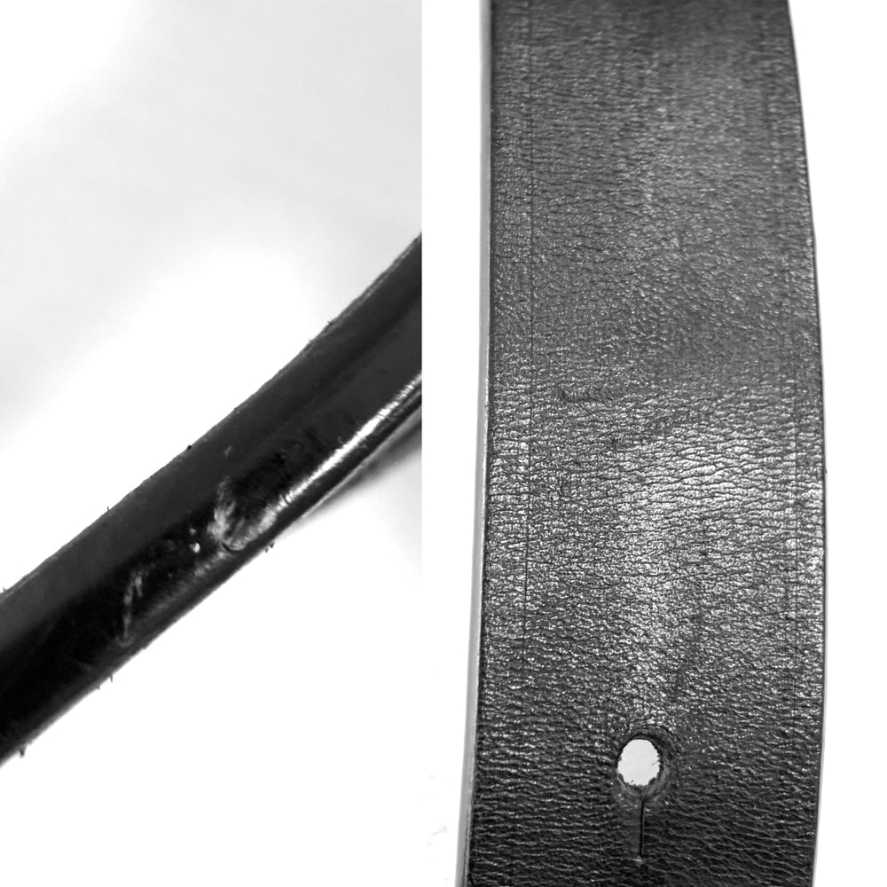 BALENCIAGA バレンシアガ ベルト BB ラージ ベルト 570370 レザー ブラック 黒 ブラック金具 メンズ【中古品】