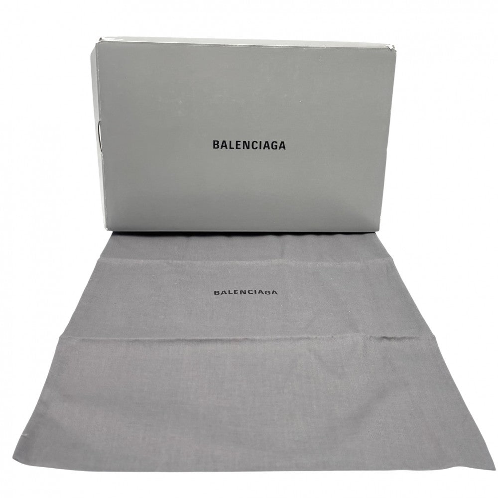 【開店SALE】 BALENCIAGA バレンシアガ スニーカー ZEN ファッションアイテム シューズ 靴 617539 レザー ベージュ ブラック 黒 レディース【中古品】