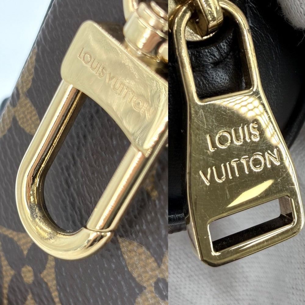 LOUIS VUITTON ルイヴィトン 雑貨 モノグラムマカサー セットゴルフ・アンドリュース ゴルフ用品 ゴルフボール ゴルフセット 小物 GI0826 ブラック 黒 ブラウン 茶 シルバー金具 ユニセックス【中古品】