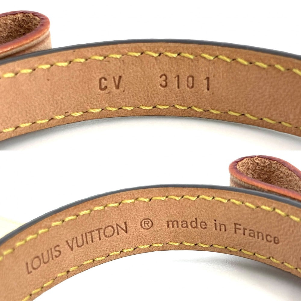 LOUIS VUITTON ルイヴィトン 雑貨 ペット用品 首輪 小型犬用 コリエバクスターXS リボン 小物 M58073 モノグラムキャンバス ブラウン 茶 ゴールド金具 ユニセックス【中古品】