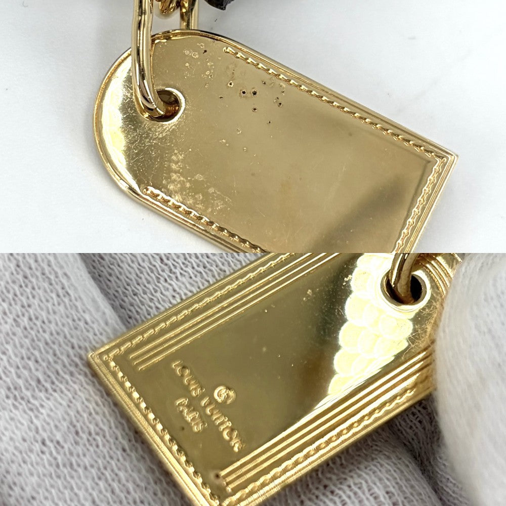 LOUIS VUITTON ルイヴィトン 雑貨 ペット用品 首輪 小型犬用 コリエバクスターXS リボン 小物 M58073 モノグラムキャンバス ブラウン 茶 ゴールド金具 ユニセックス【中古品】