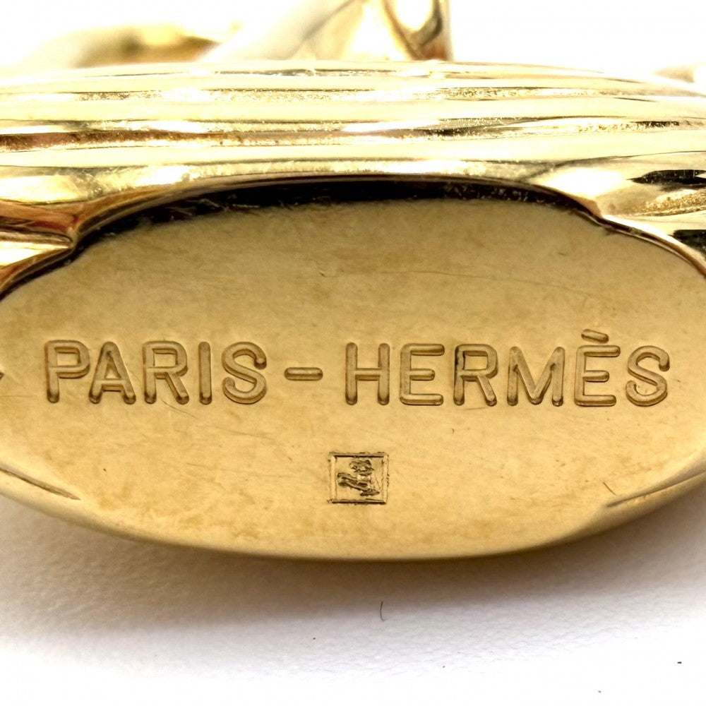 HERMES エルメス キーホルダー パリの空気 ヨット　船 カデナ チャーム メンズ レディース ゴールド ユニセックス 約24.0g【中古品】