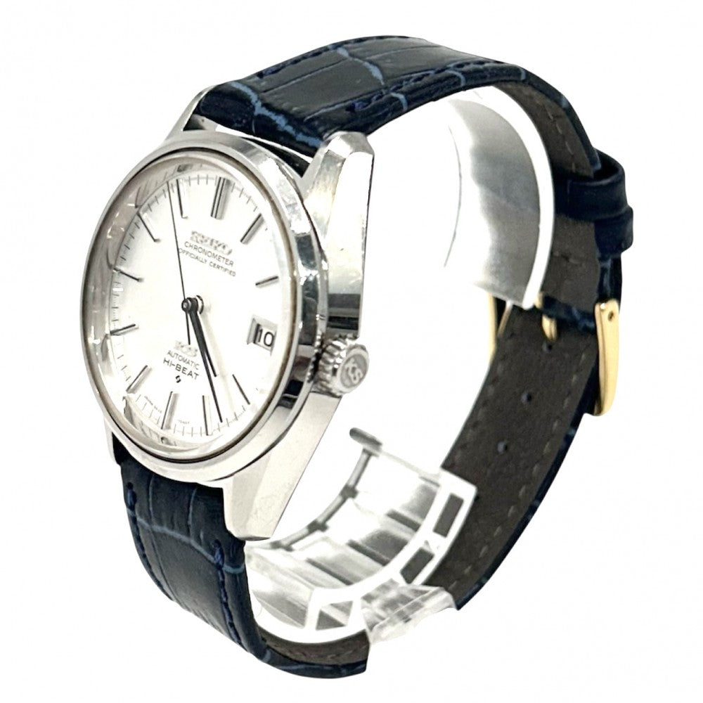 SEIKO セイコー 腕時計 キングセイコー ハイビート クロノメーター AT ホワイト文字盤 SS 5625-7040 自動巻き ステンレススチール ホワイト 白 ネイビー 紺 メンズ【中古品】