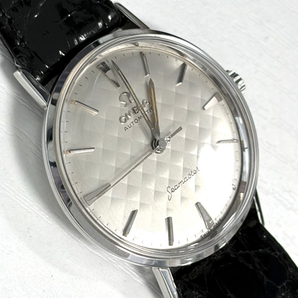 OMEGA オメガ 腕時計 シーマスター チェック cal.552 AT シャンパンゴールド文字盤 ノンデイト 14765-ASC 自動巻き ステンレススチール メンズ【中古品】