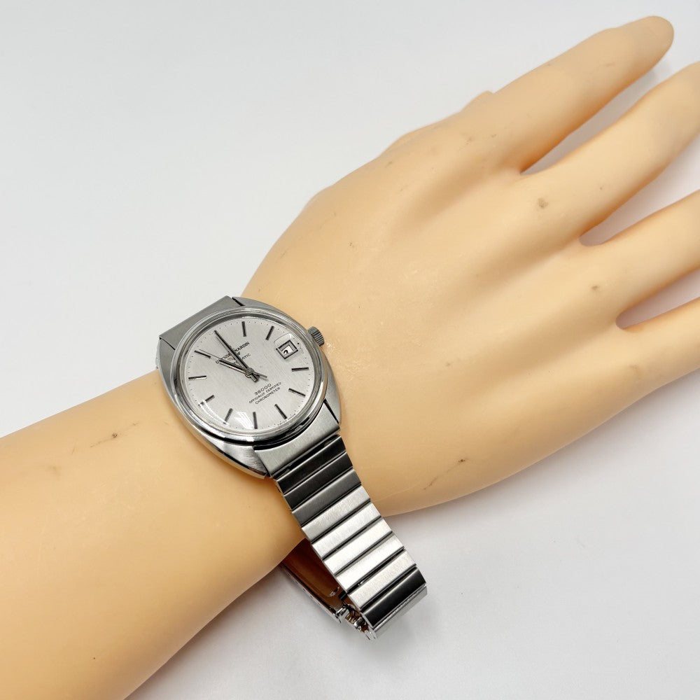 【開店SALE】 Ulysse Nardin ユリス・ナルダン 腕時計 Hi-Beat 36000 クロノメーター スクリューバック デイト AT 自動巻き ステンレススチール シルバー メンズ【中古品】