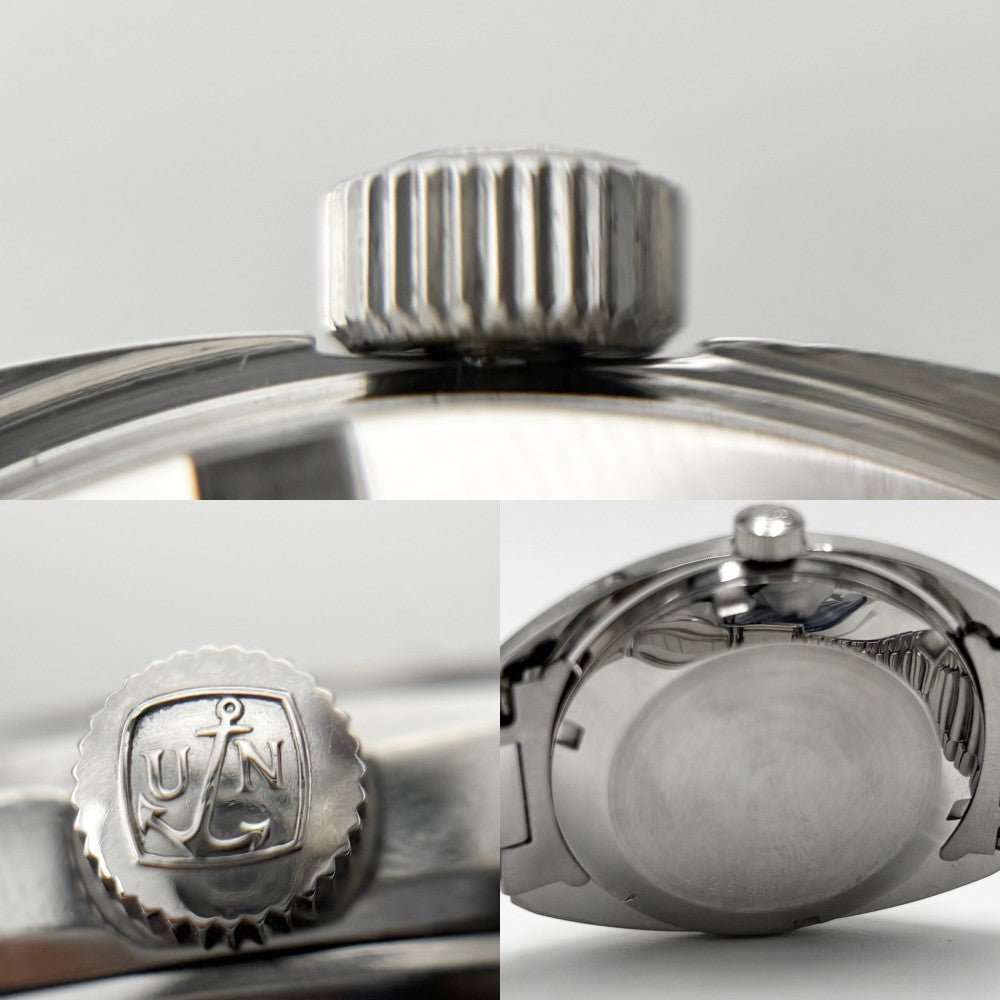 【開店SALE】 Ulysse Nardin ユリス・ナルダン 腕時計 Hi-Beat 36000 クロノメーター スクリューバック デイト AT 自動巻き ステンレススチール シルバー メンズ【中古品】