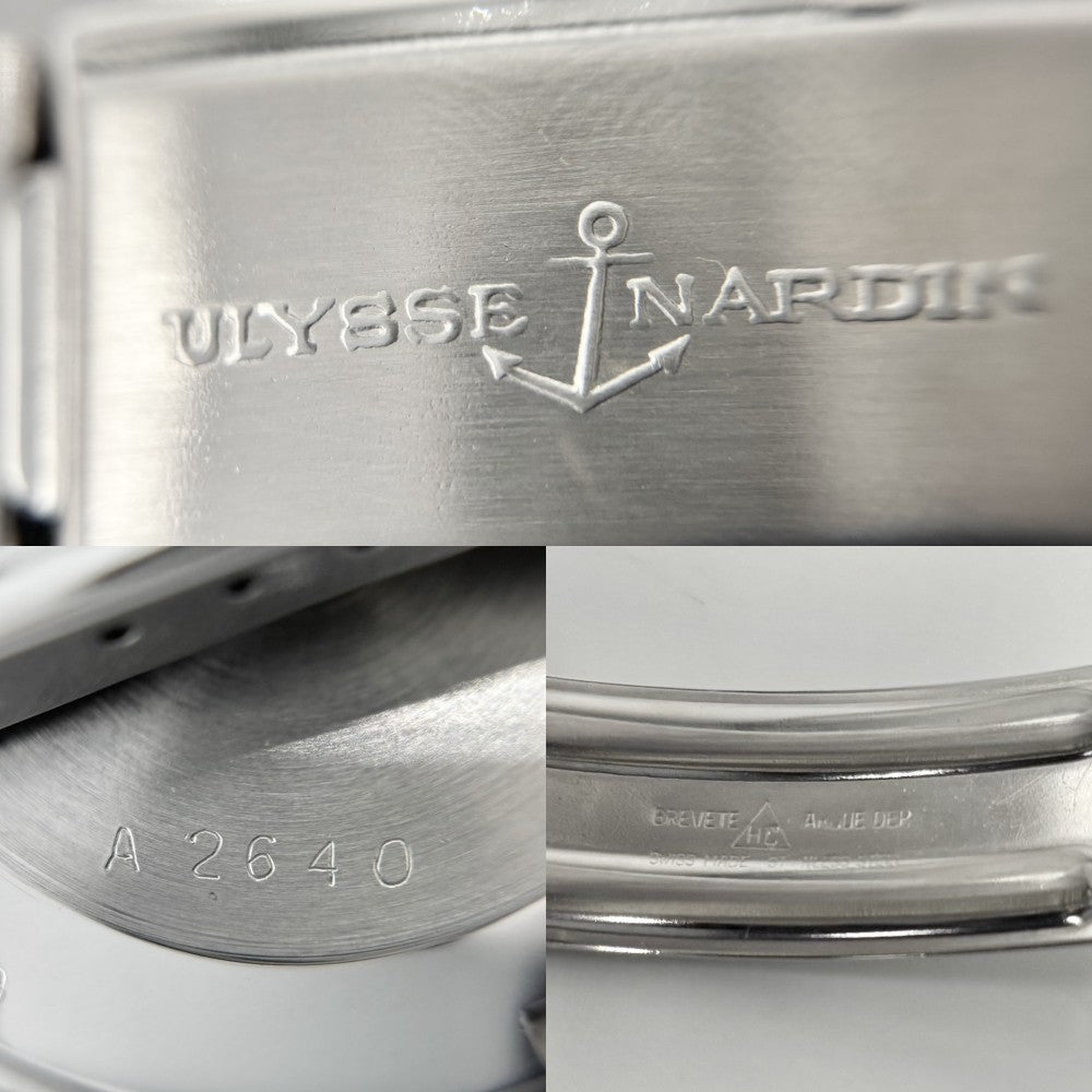 【開店SALE】 Ulysse Nardin ユリス・ナルダン 腕時計 Hi-Beat 36000 クロノメーター スクリューバック デイト AT 自動巻き ステンレススチール シルバー メンズ【中古品】