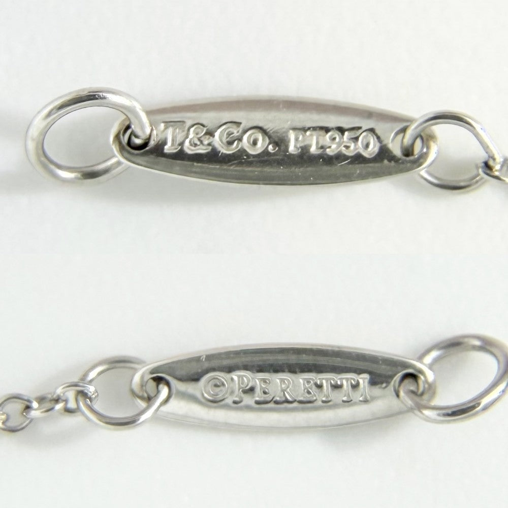 TIFFANY&Co. ティファニー ブレスレット エルサペレッティ バイザヤード ジュエリー アクセサリー Pt950プラチナ ダイヤモンド レディース 約1.2g【中古品】