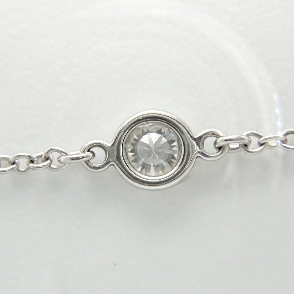 TIFFANY&Co. ティファニー ブレスレット エルサペレッティ バイザヤード ジュエリー アクセサリー Pt950プラチナ ダイヤモンド レディース 約1.2g【中古品】