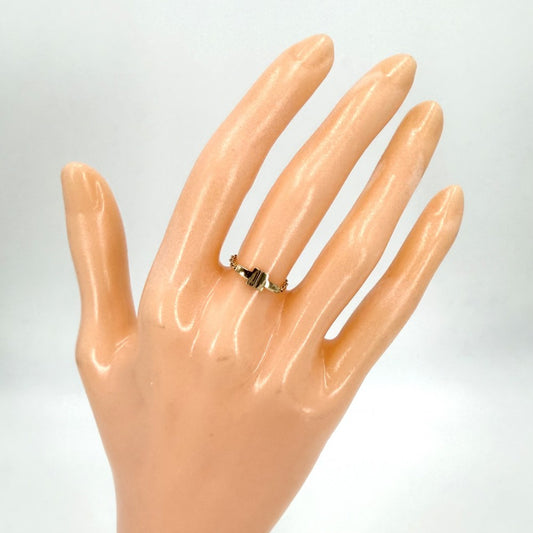 TIFFANY&Co. ティファニー 指輪 ティファニーT TWO チェーン リング ジュエリー アクセサリー Au750 K18PG K18ピンクゴールド 約6号 レディース 約0.9g【中古品】