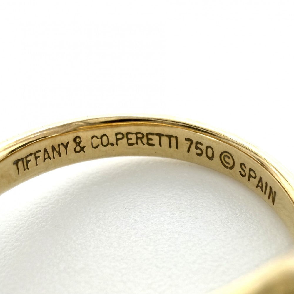 TIFFANY&Co. ティファニー 指輪 リング スネーク ジュエリー アクセサリー Au750 18金YG エルサペレッティ K18イエローゴールド ダイヤモンド 約9.5号 レディース 約4.3g【中古品】