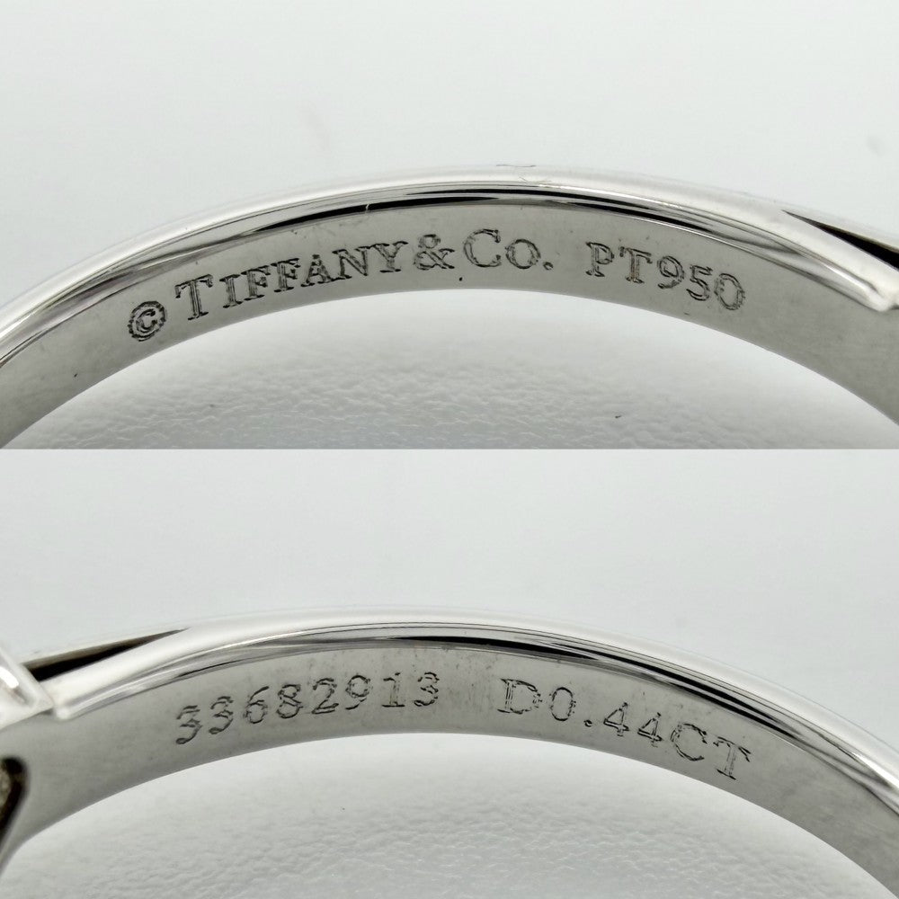 TIFFANY&Co. ティファニー 指輪 ハート ジュエリー アクセサリー Pt950プラチナ ダイヤモンド 約8.5号 レディース 約3.6g【中古品】