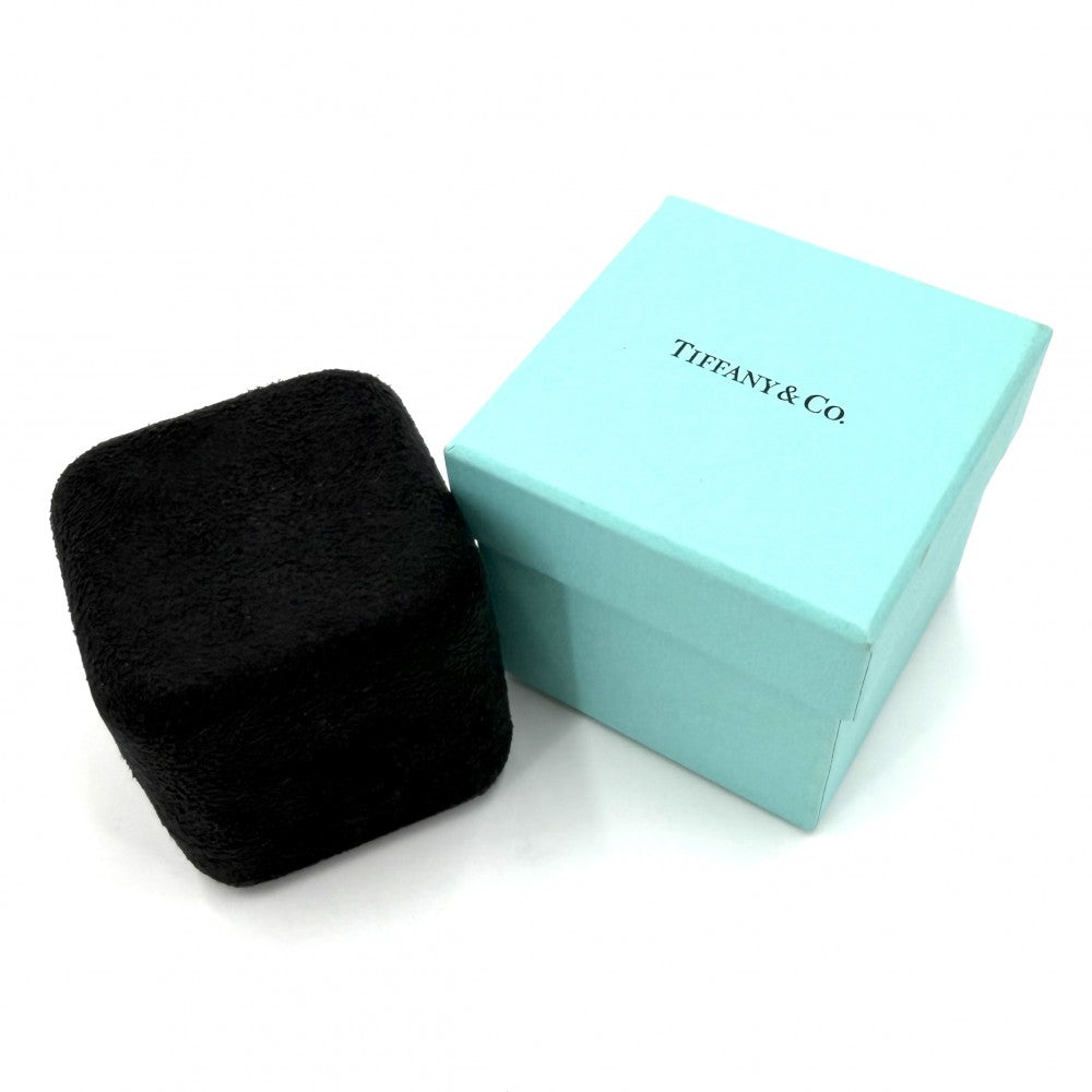 TIFFANY&Co. ティファニー 指輪 ルシダ リング ジュエリー アクセサリー イニシャル入り Pt950プラチナ ダイヤモンド0.27ct 約9号 レディース 約3.2g【中古品】