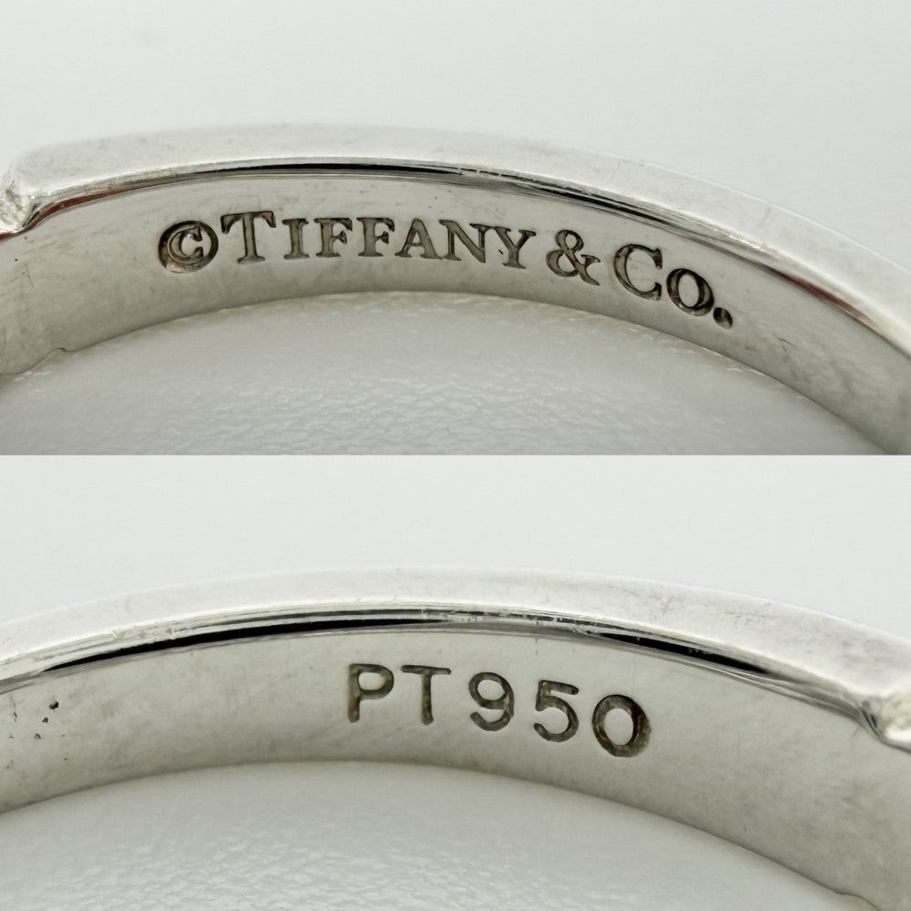TIFFANY&Co. ティファニー 指輪 ジュエリー アクセサリー Pt950プラチナ タンザナイト 約9号 ブルー 青 レディース 約4.1g【中古品】