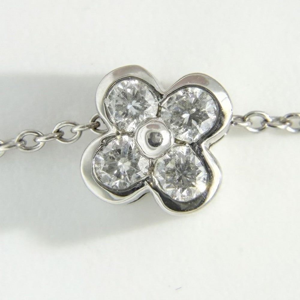 TIFFANY&Co. ティファニー ネックレス ベゼルセット アクセサリー ジュエリー Pt950プラチナ ダイヤモンド レディース 約3.4g【中古品】