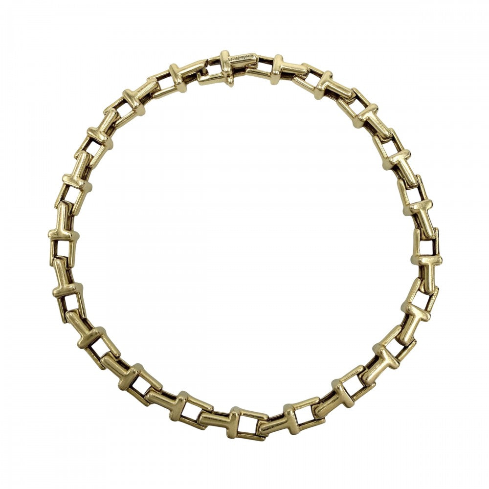 TIFFANY&Co. ティファニー ブレスレット Tナロー チェーン ジュエリー アクセサリー 18金YG Au750 K18イエローゴールド レディース 約12.8g【中古品】