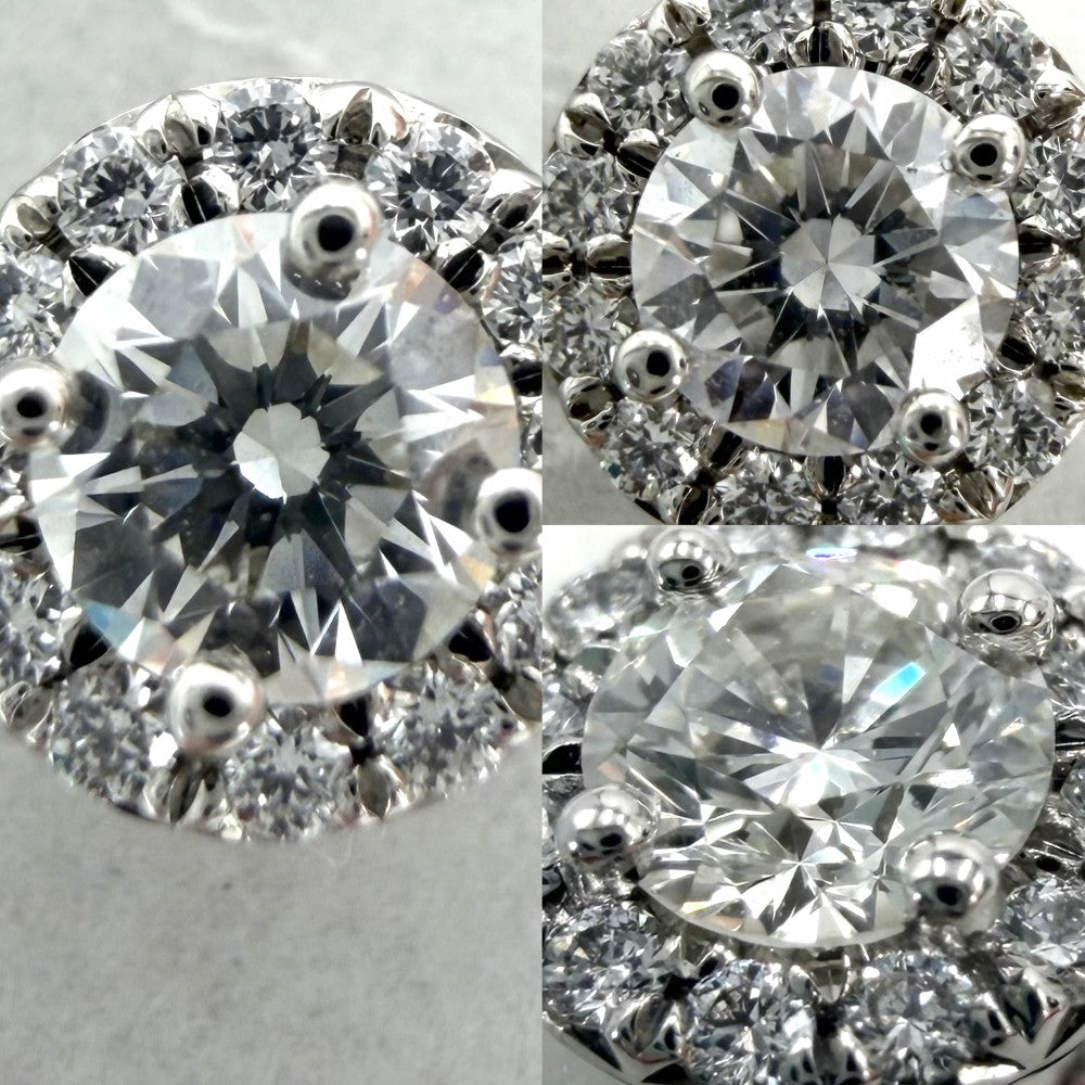 TIFFANY&Co. ティファニー ピアス ソレスト ジュエリー アクセサリー Pt950プラチナ ダイヤモンド レディース 約2.6g【中古品】