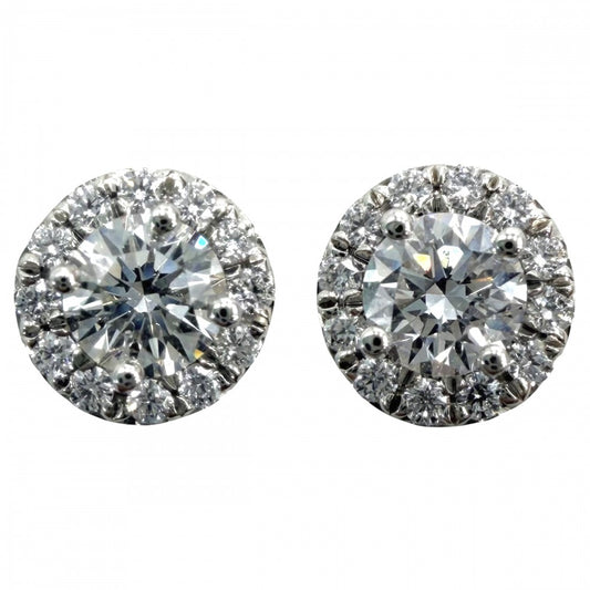 TIFFANY&Co. ティファニー ピアス ソレスト ジュエリー アクセサリー Pt950プラチナ ダイヤモンド レディース 約2.6g【中古品】