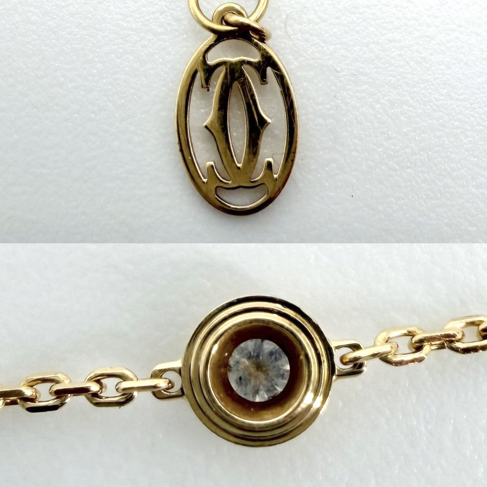 CARTIER カルティエ ブレスレット ダムール XS 一粒ダイヤ ジュエリー アクセサリー Au750 18金YG K18イエローゴールド ダイヤモンド レディース 約1.4g【中古品】