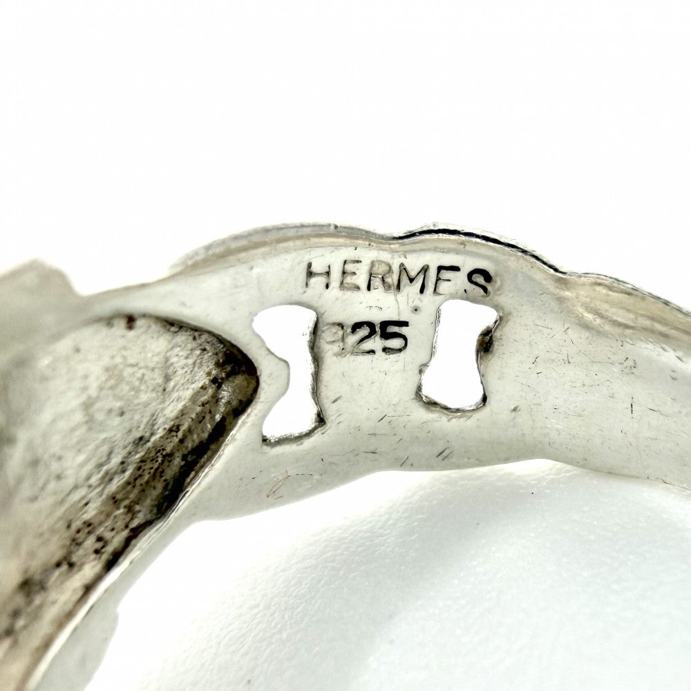 HERMES エルメス 指輪 ブルック セリエ アクセサリー ジュエリー ヴィンテージ 小物 シルバー925 約10号 レディース 約6.9g【中古品】