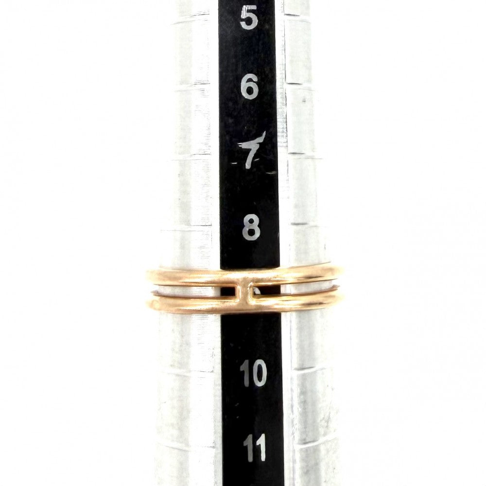 HERMES エルメス 指輪 リング アリアンヌ アクセサリー ジュエリー 49サイズ Au750 18金PG K18ピンクゴールド 約9号 レディース 約2.7g【中古品】