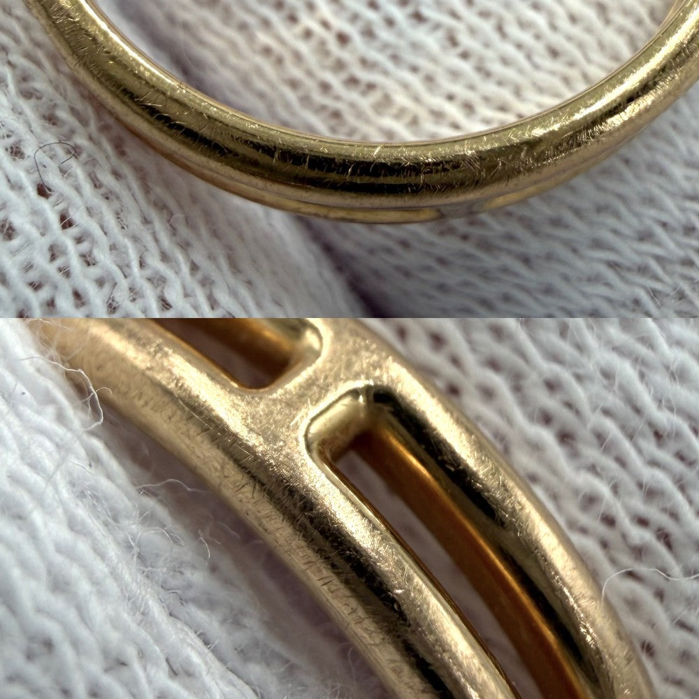 HERMES エルメス 指輪 リング アリアンヌ アクセサリー ジュエリー 49サイズ Au750 18金PG K18ピンクゴールド 約9号 レディース 約2.7g【中古品】
