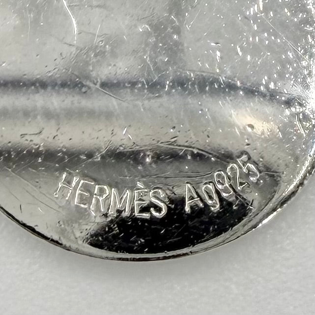HERMES エルメス ネックレス セリエ アミュレットHエクスリブリス ペンダント ジュエリー アクセサリー シルバー925 レディース 約9.6g【中古品】