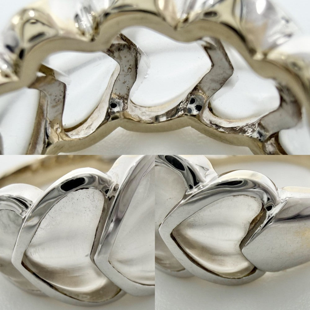 Boucheron ブシュロン 指輪 ロック クリスタル ジュエリー アクセサリー Au750 K18WG K18ホワイトゴールド クオーツ 約11.5号 レディース 約8.1g【中古品】