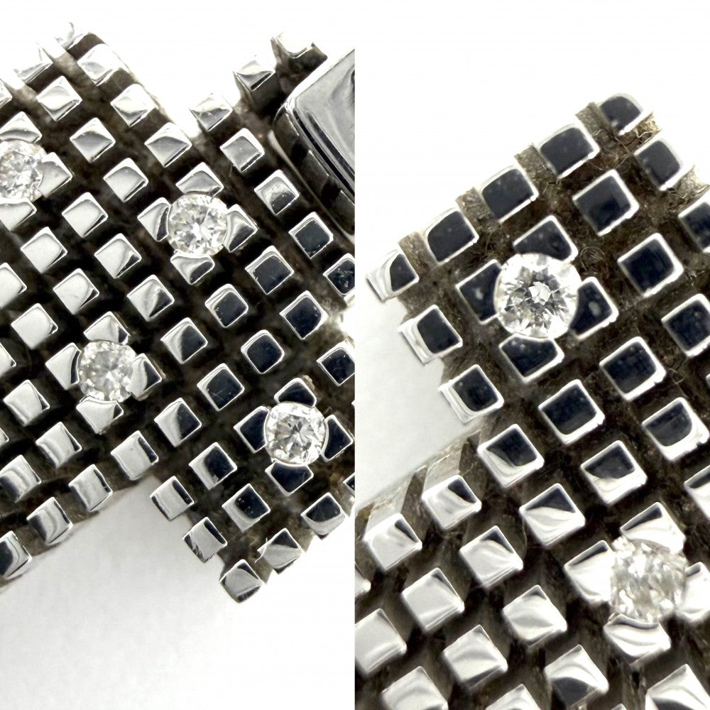Damiani ダミアーニ ネックレス メトロポリタンドリーム ジュエリー アクセサリー メンズ レディース ペンダント クロス Au750 18金WG K18ホワイトゴールド ダイヤモンド ユニセックス 約4.6g【中古品】
