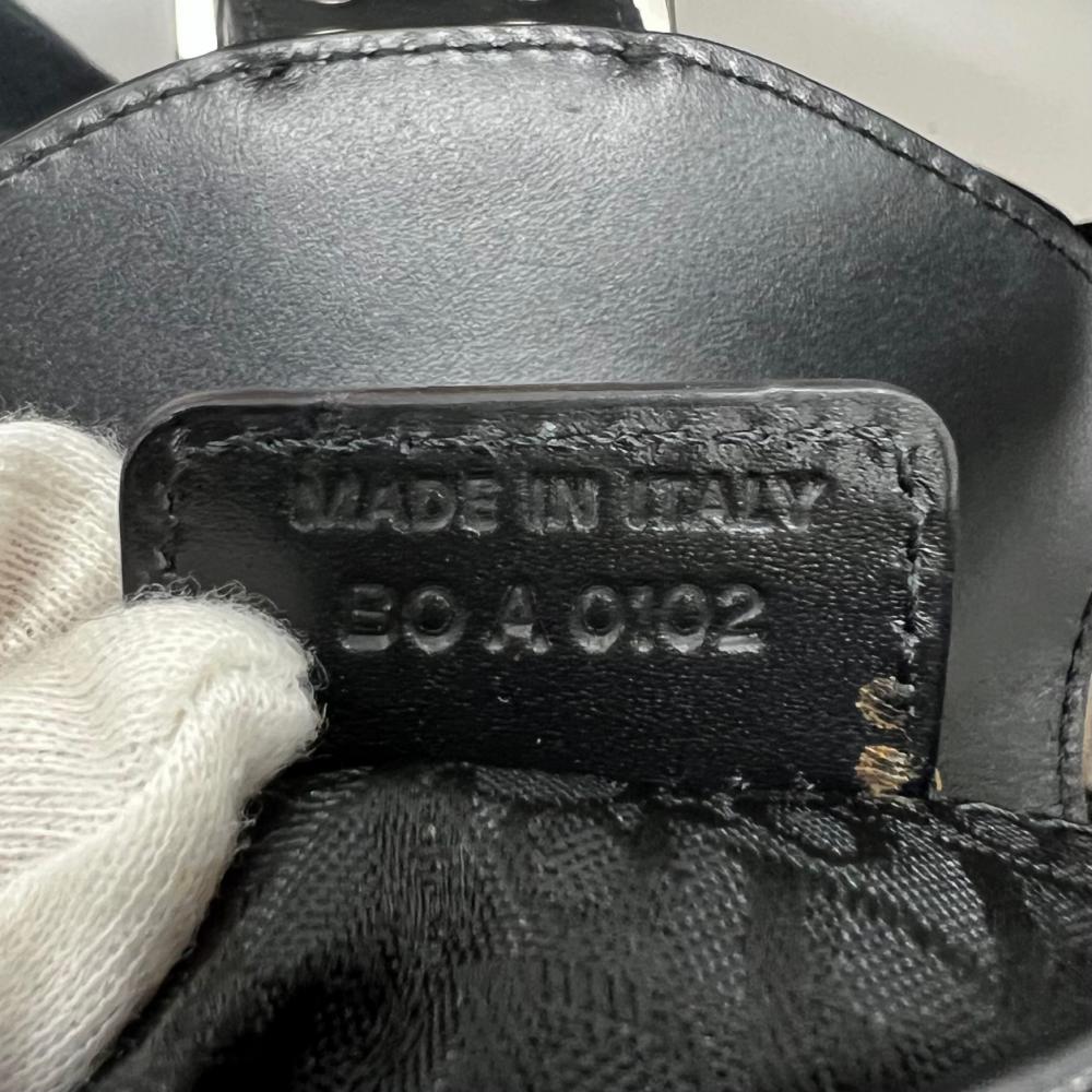 PRADA プラダ ショルダーバッグ ストリートシック ワンショルダー レザー ブラック 黒 シルバー金具 レディース【中古品】